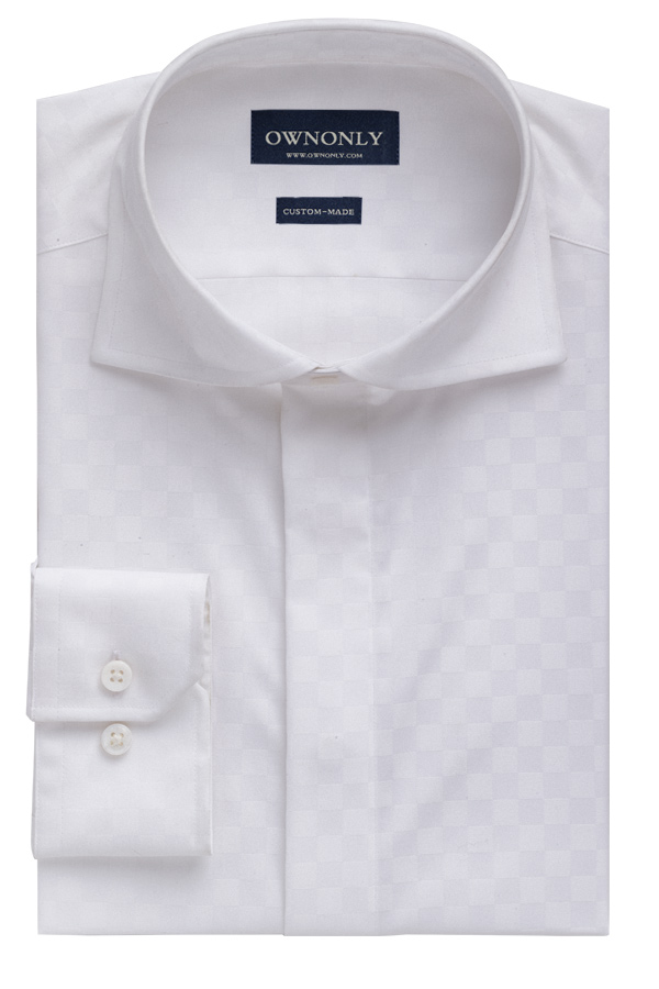 Classic York White Checked Shirt