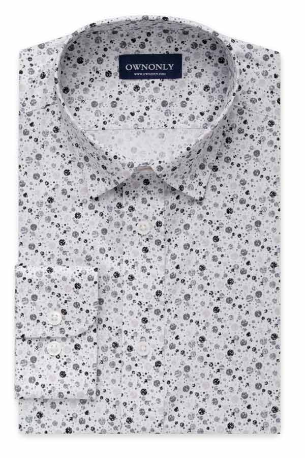 Light Grey Print Shirt
