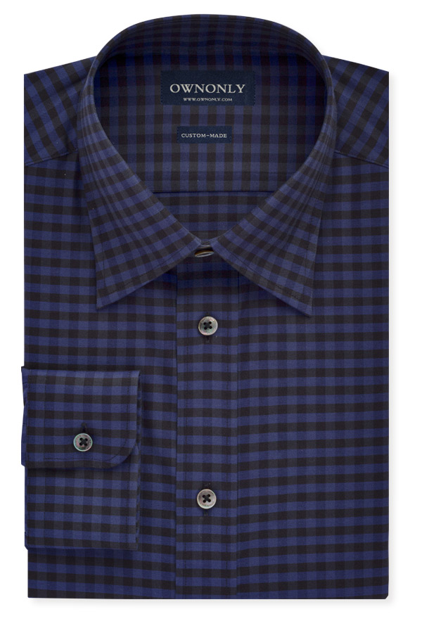 Black and Blue Gingham Shirt