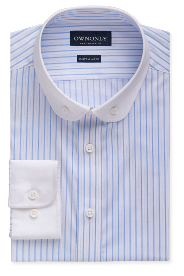 Business York Blue & White Stripe Shirt