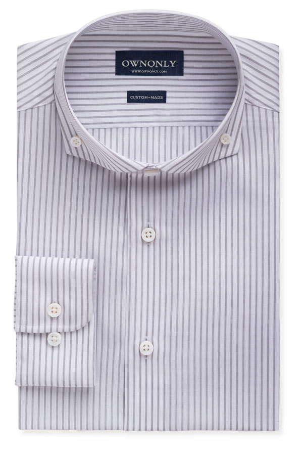 Classic Gray & White Stripe Shirt