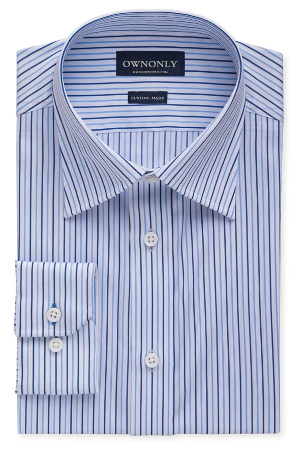 Business Otto Blue&White Stripe Shirt