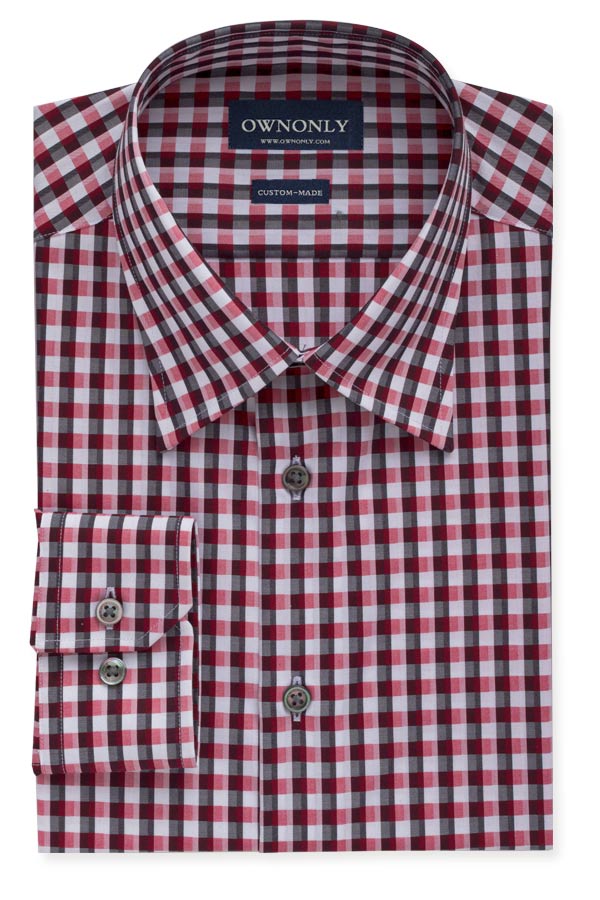 Casual Red, Black & White Stripe Shirt