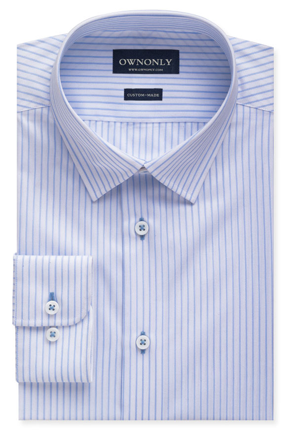 Classic Oxford Blue & White Stripe Shirt