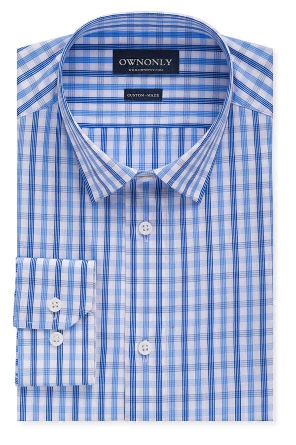 Sky Blue Plaid Shirt