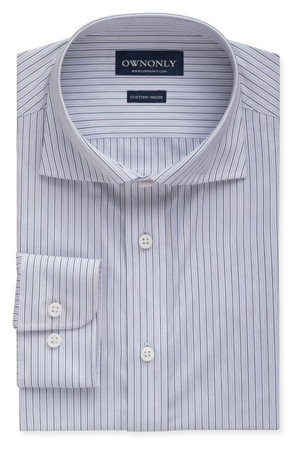 Classic Green & White Pinstripe Shirt