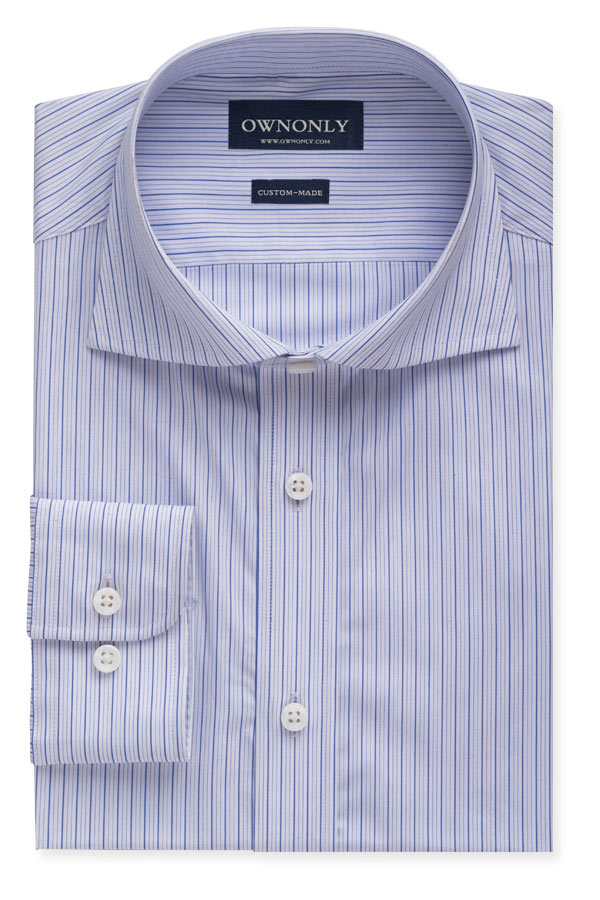 Classic York Blue & White Pinstripe Shirt