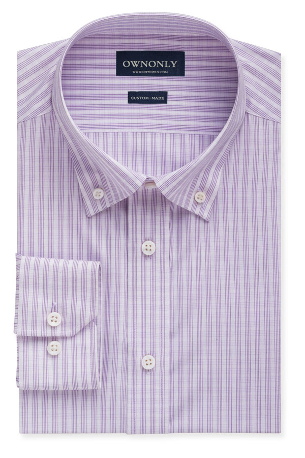 Classic Purple & White Checked Premium Shirt