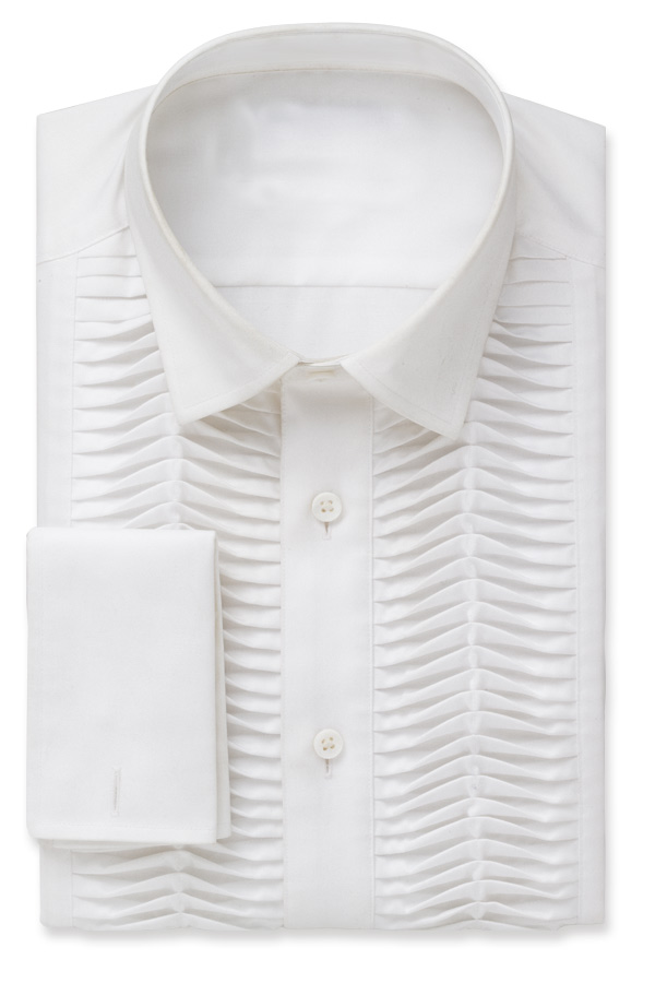 Ruffled Front Classic Tux Shirt
