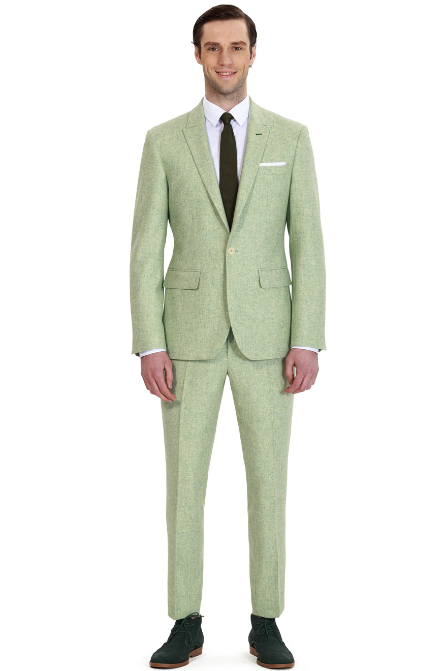 Light Green Fashion Suit with Ankle Length Pants