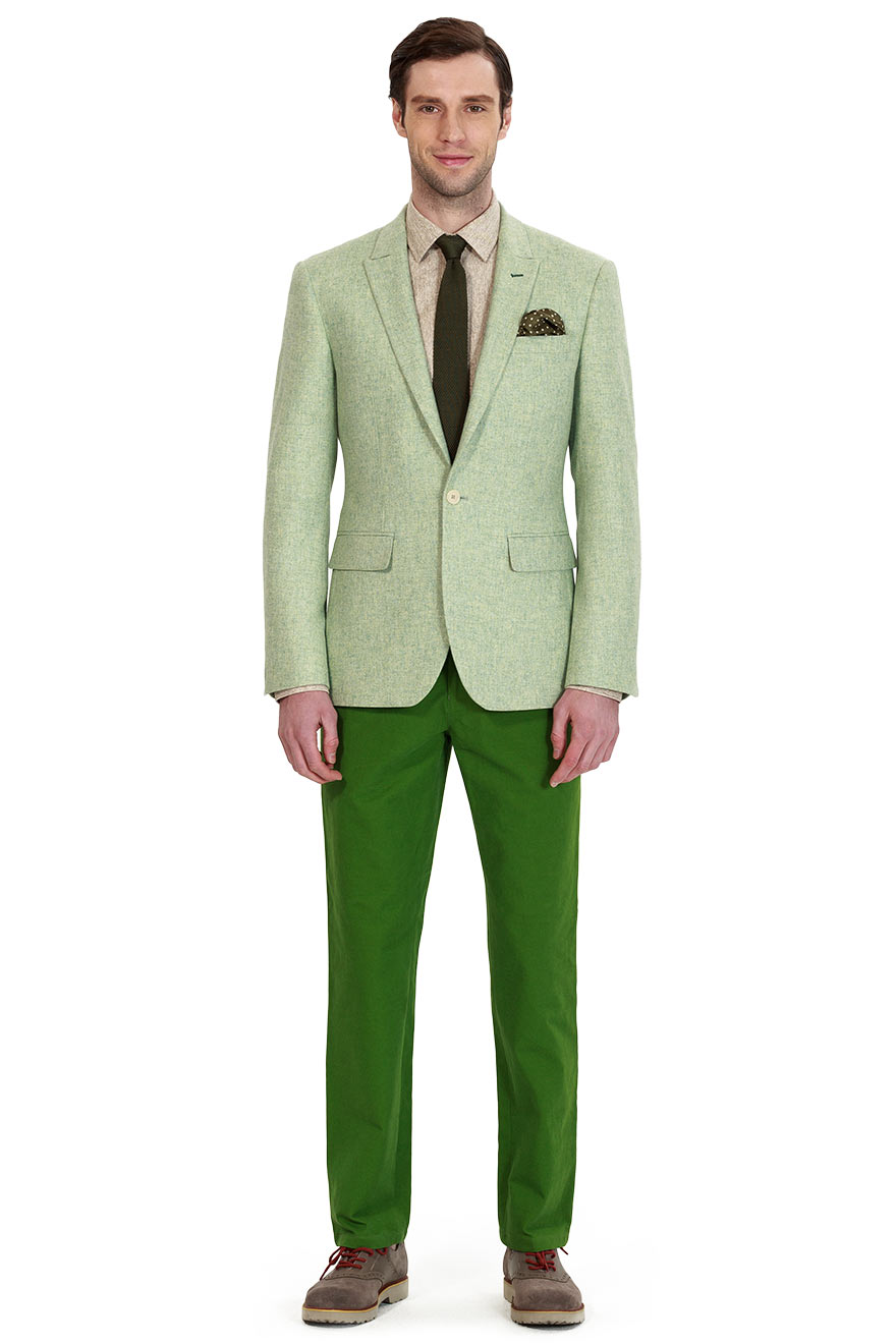 Fashion Light Green Blazer