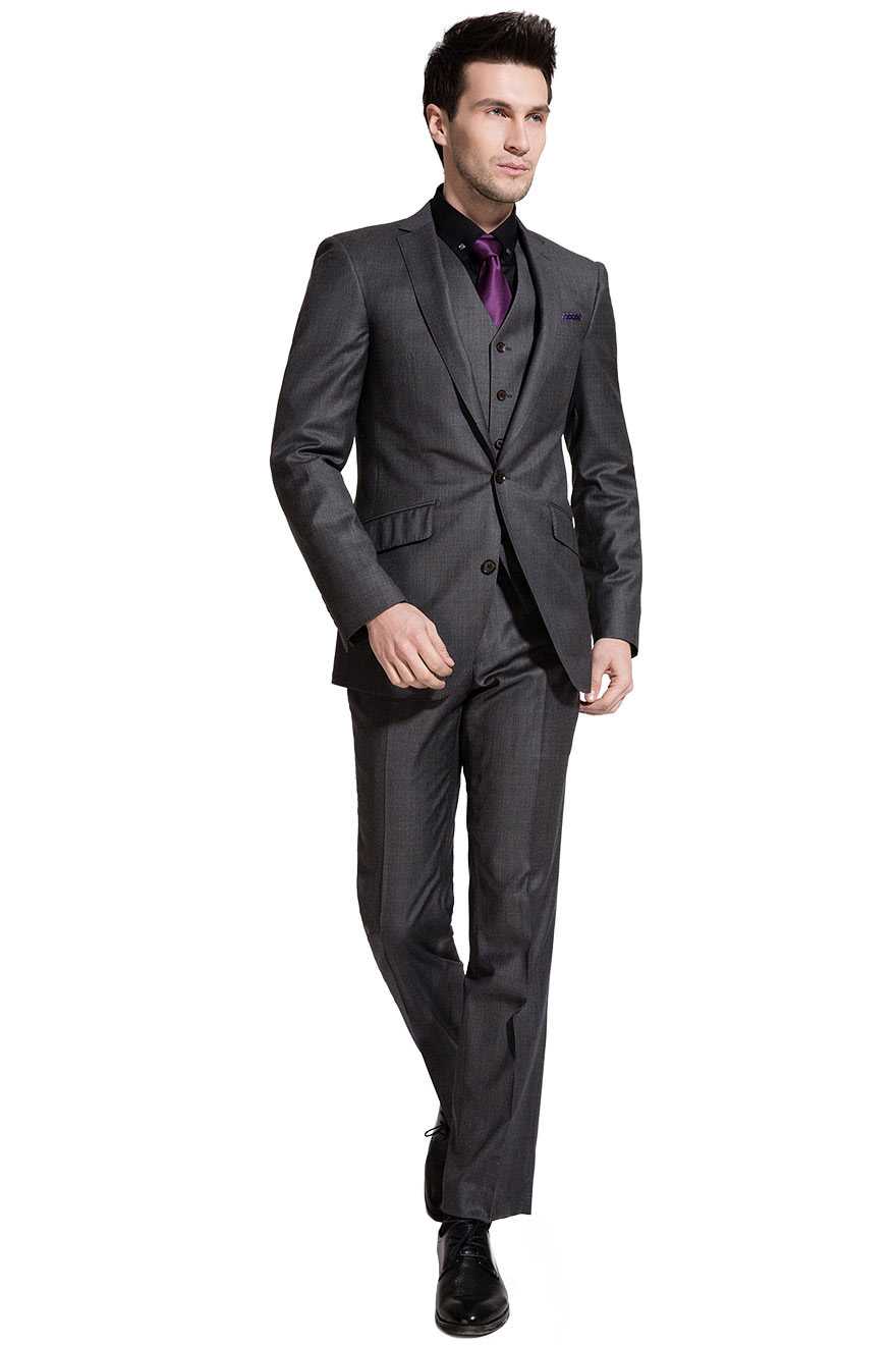Business Charcoal Grey Reda Two-Piece Suit