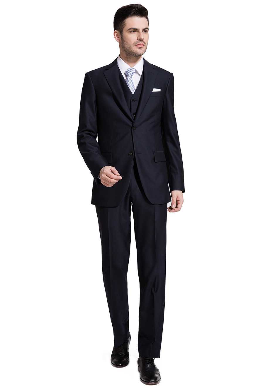 Business Dark Navy Blue Two-Piece Suit
