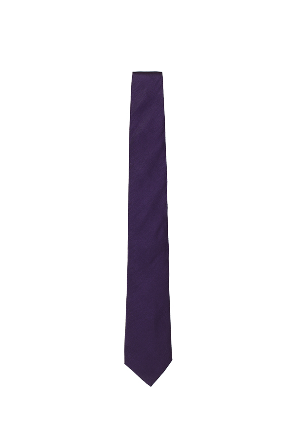 Solid Purple Silk Tie