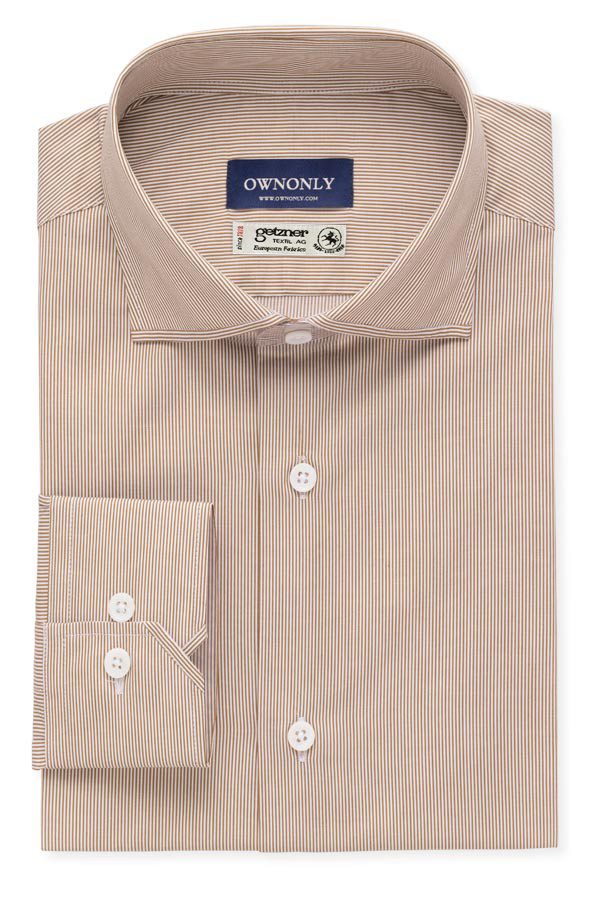 Coffee Striped Shirt